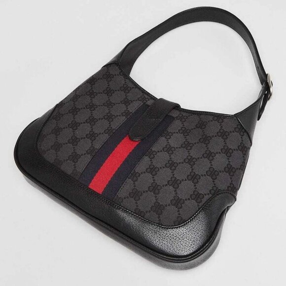 Balenciaga x Gucci Black/Grey Canvas/Leather The Hacker Project 1961 Small Ja... - Picture 2 of 10